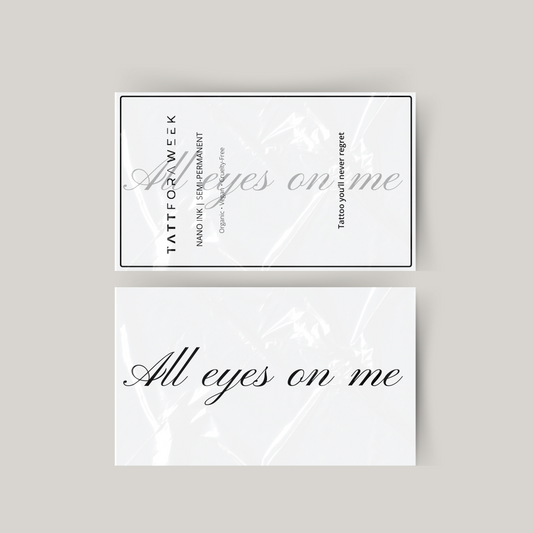 Il tatuaggio temporaneo ha tutti gli occhi puntati su di me