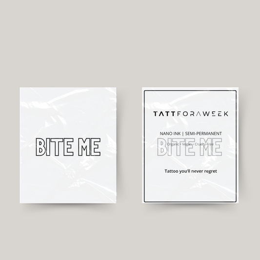 Il tatuaggio temporaneo mi morde