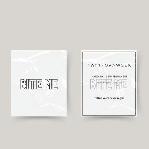 Il tatuaggio temporaneo mi morde