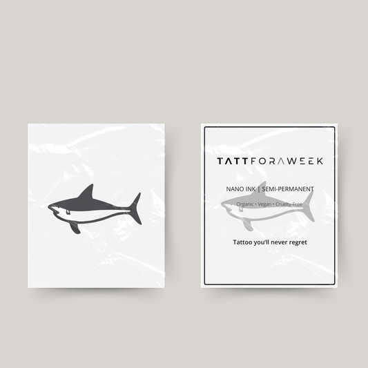 Tatuaggio temporaneo squalo blu