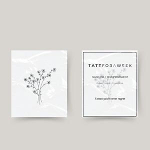 Mazzo di fiori tatuaggio temporaneo