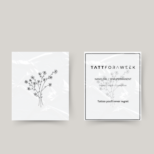 Mazzo di fiori tatuaggio temporaneo