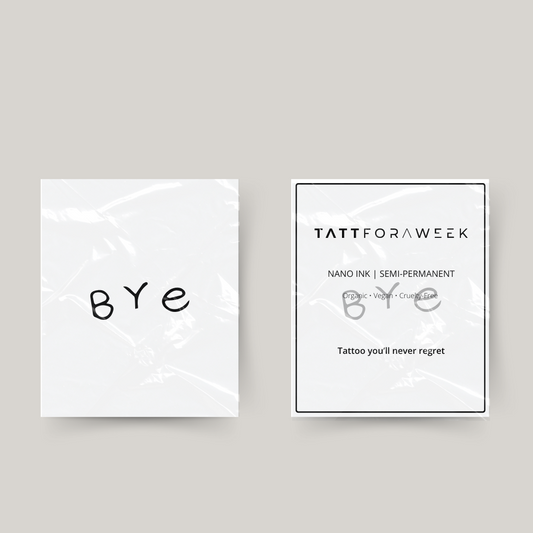 Tatuaggio temporaneo bye