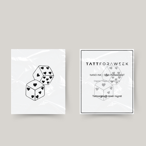 Tatuaggi temporanei dadi
