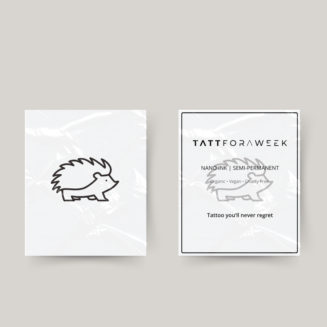 Tatuaggio temporaneo riccio