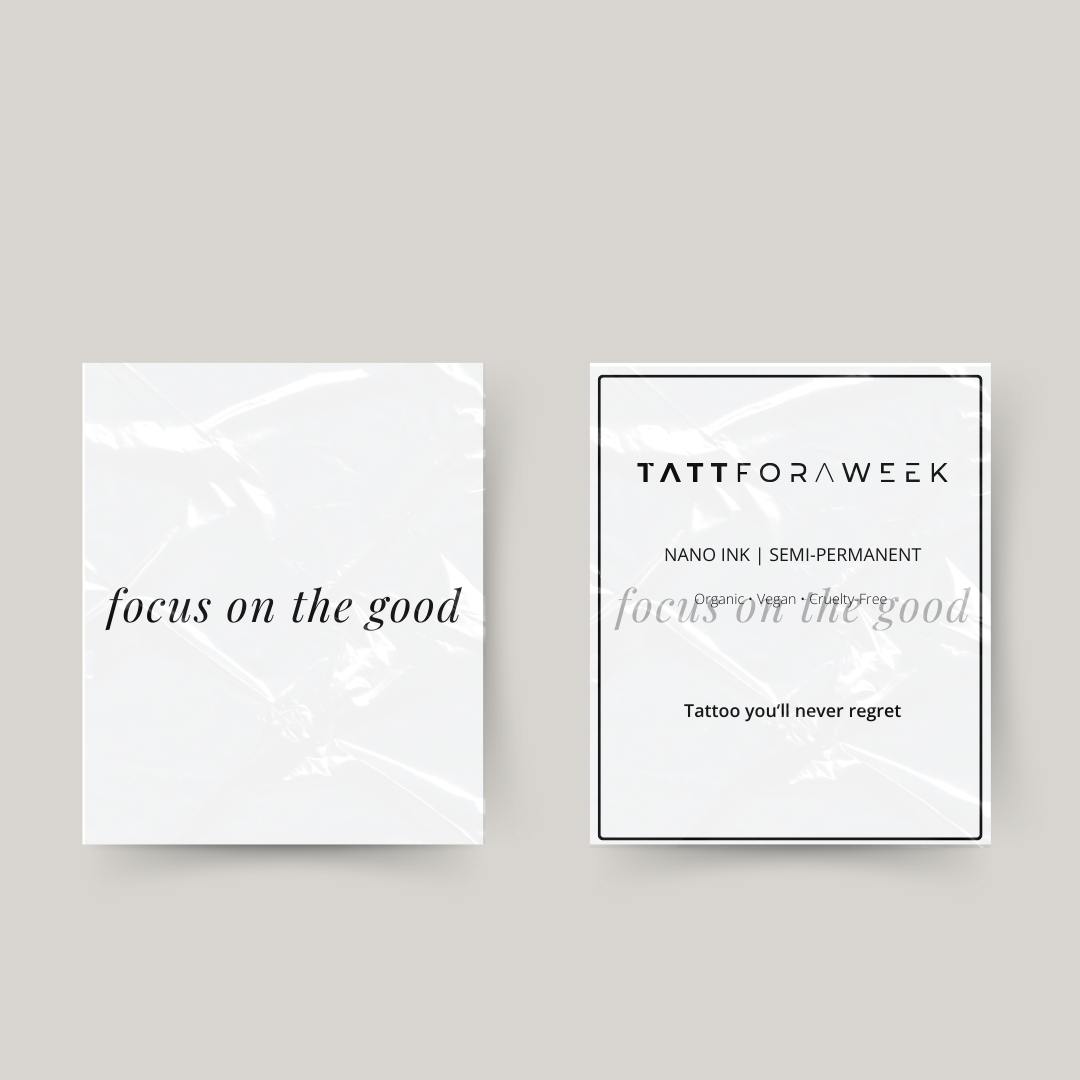 Il tatuaggio temporaneo si concentra sul bene