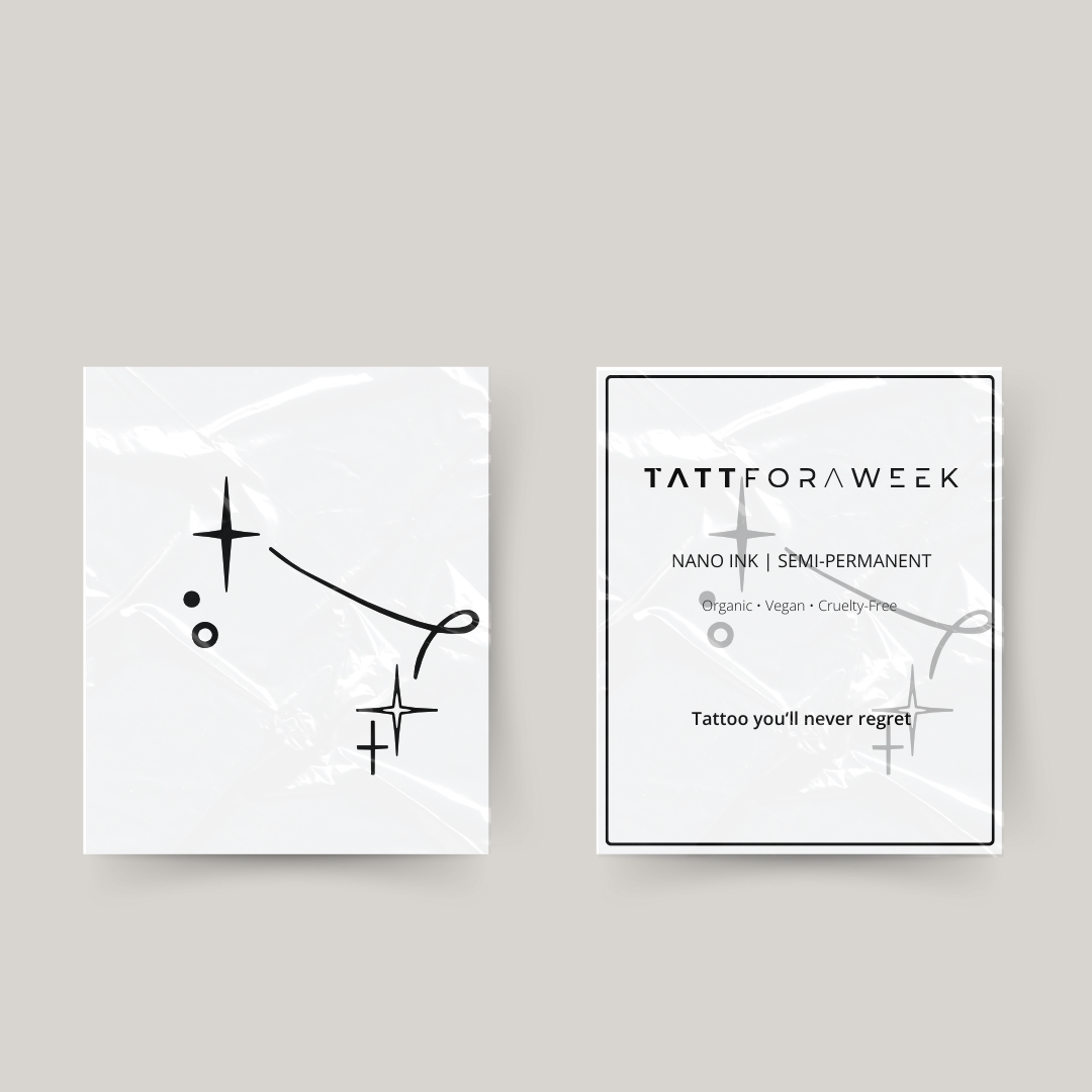 Tatuaggio temporaneo gemelli stelle