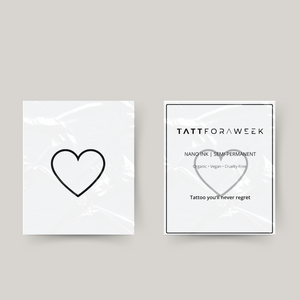 Cuore del tatuaggio temporaneo