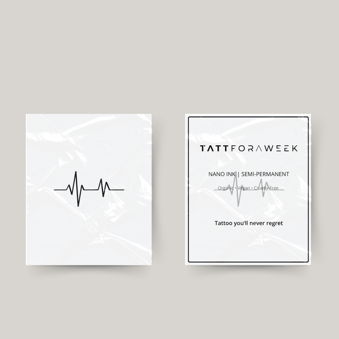Tatuaggio temporaneo battito cardiaco