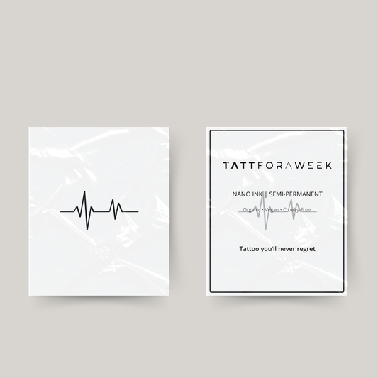Tatuaggio temporaneo battito cardiaco