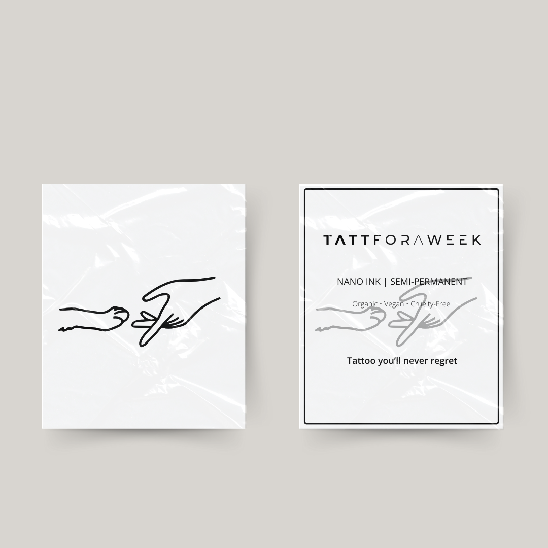 Tatuaggio temporaneo cane e uomo