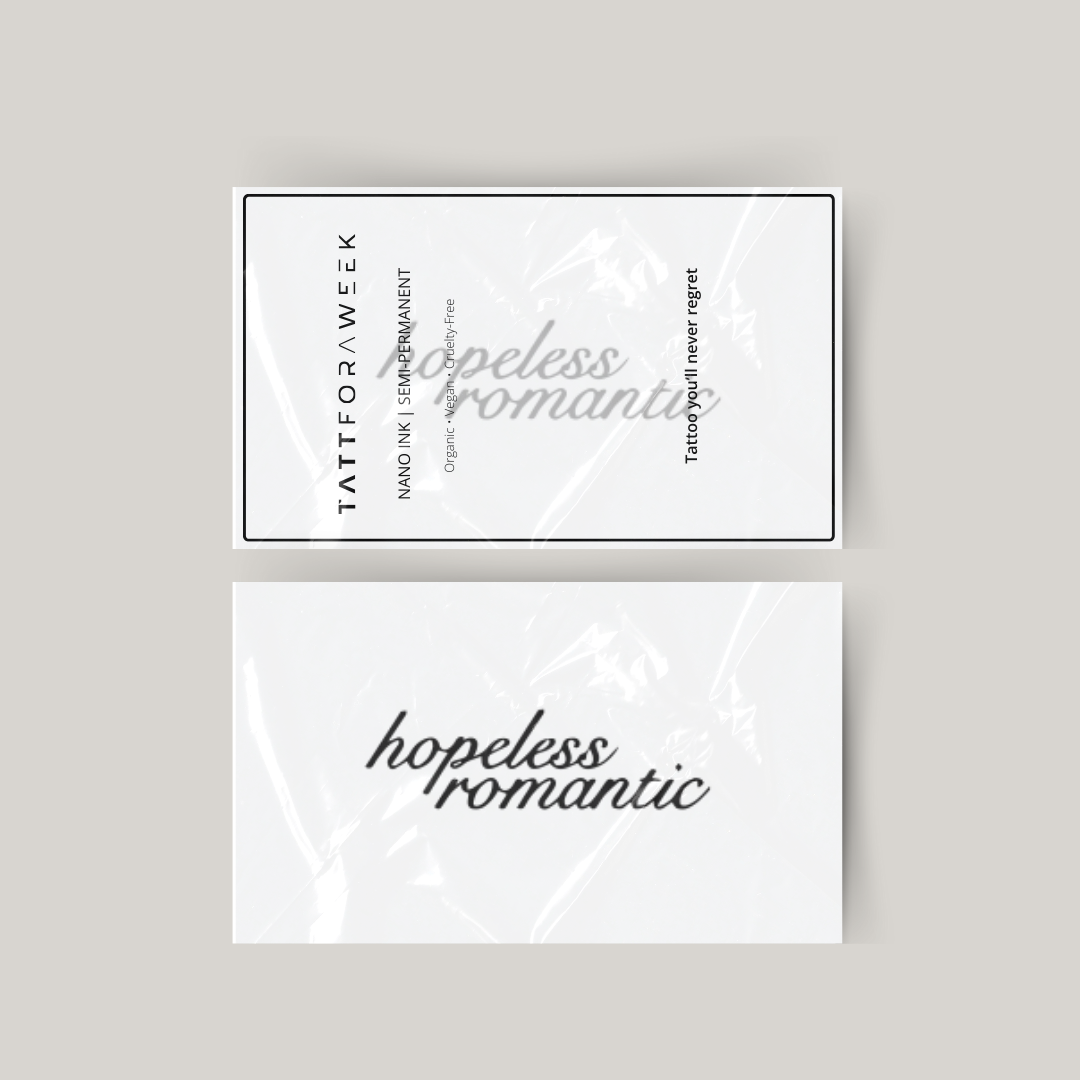Tatuaggio temporaneo romantico senza speranza