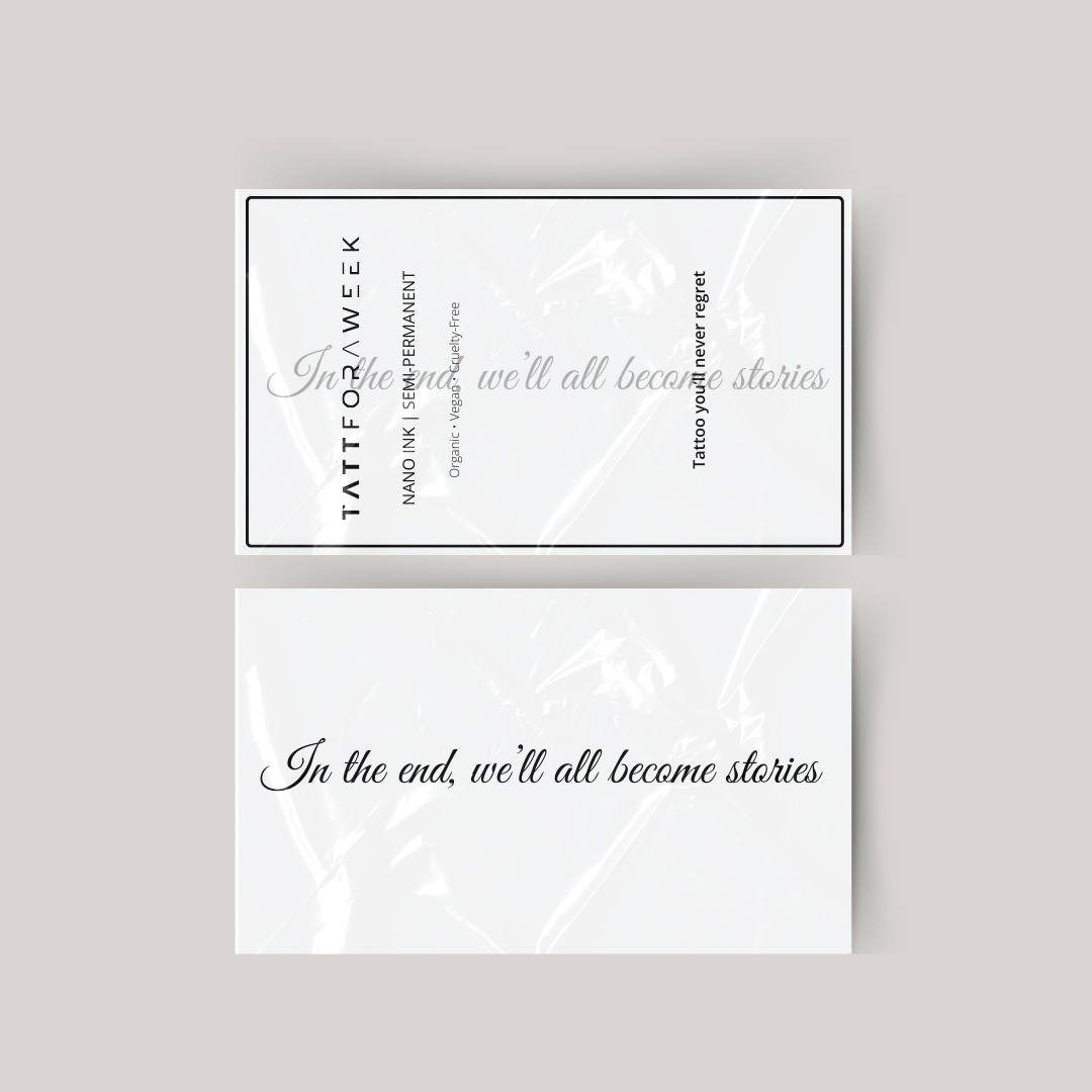 Il tatuaggio Tijdelijke alla fine diventeremo tutti storie