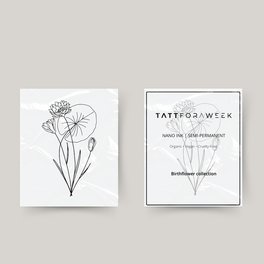 Tatuaggio temporaneo fiore di nascita luglio
