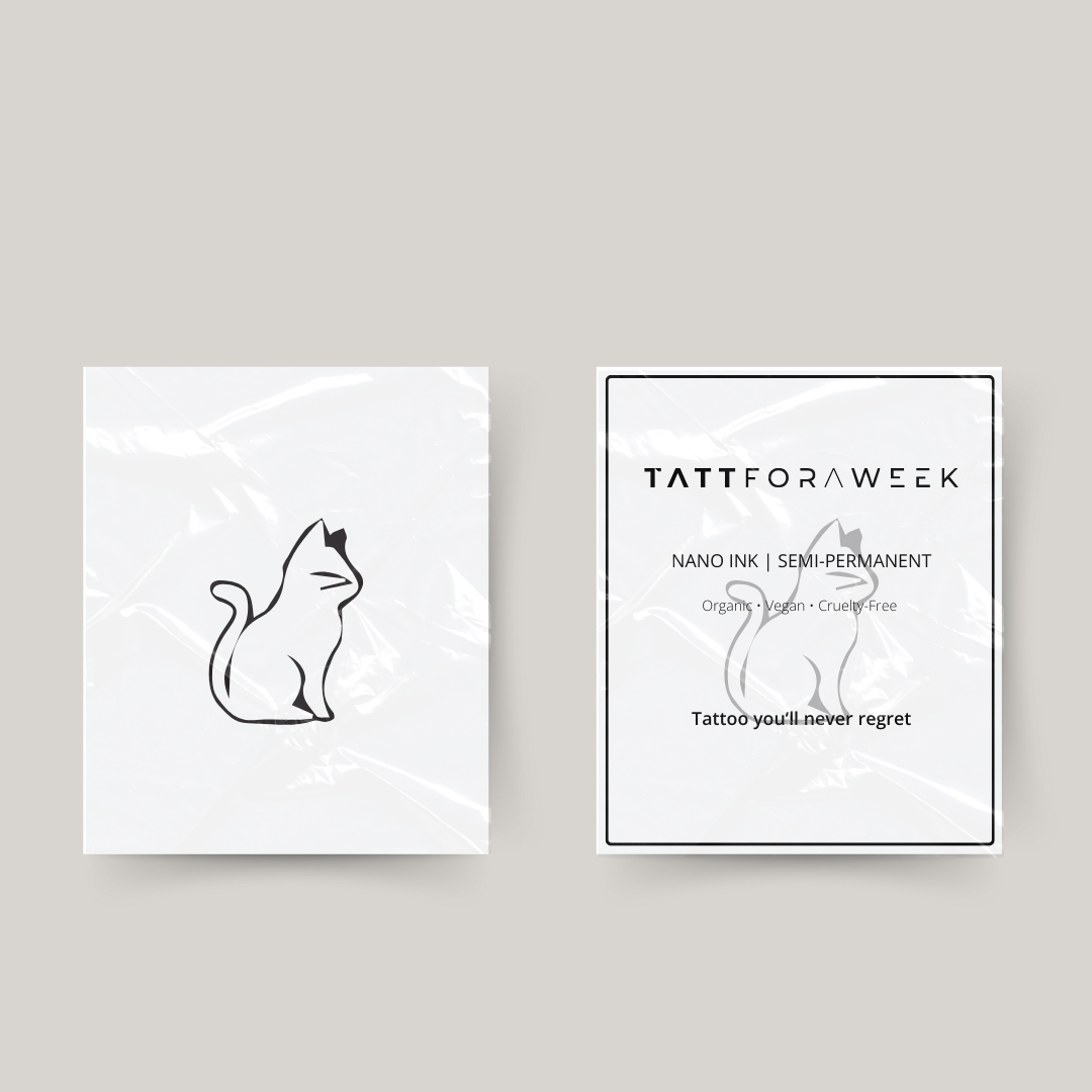 Tatuaggio temporaneo gatto