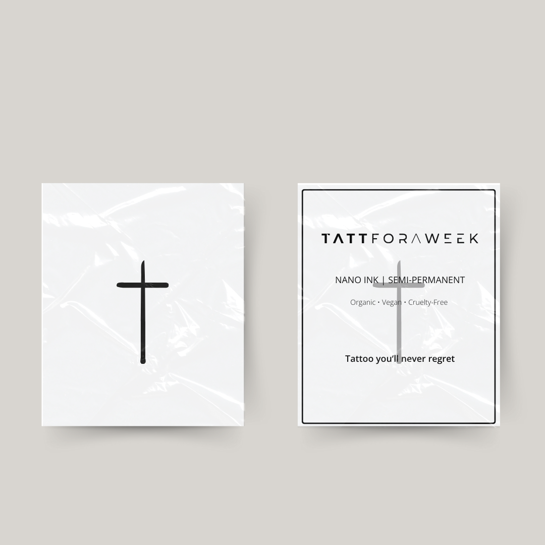 Croce tatuaggio temporaneo