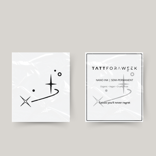 Tatuaggio temporaneo leone stelle