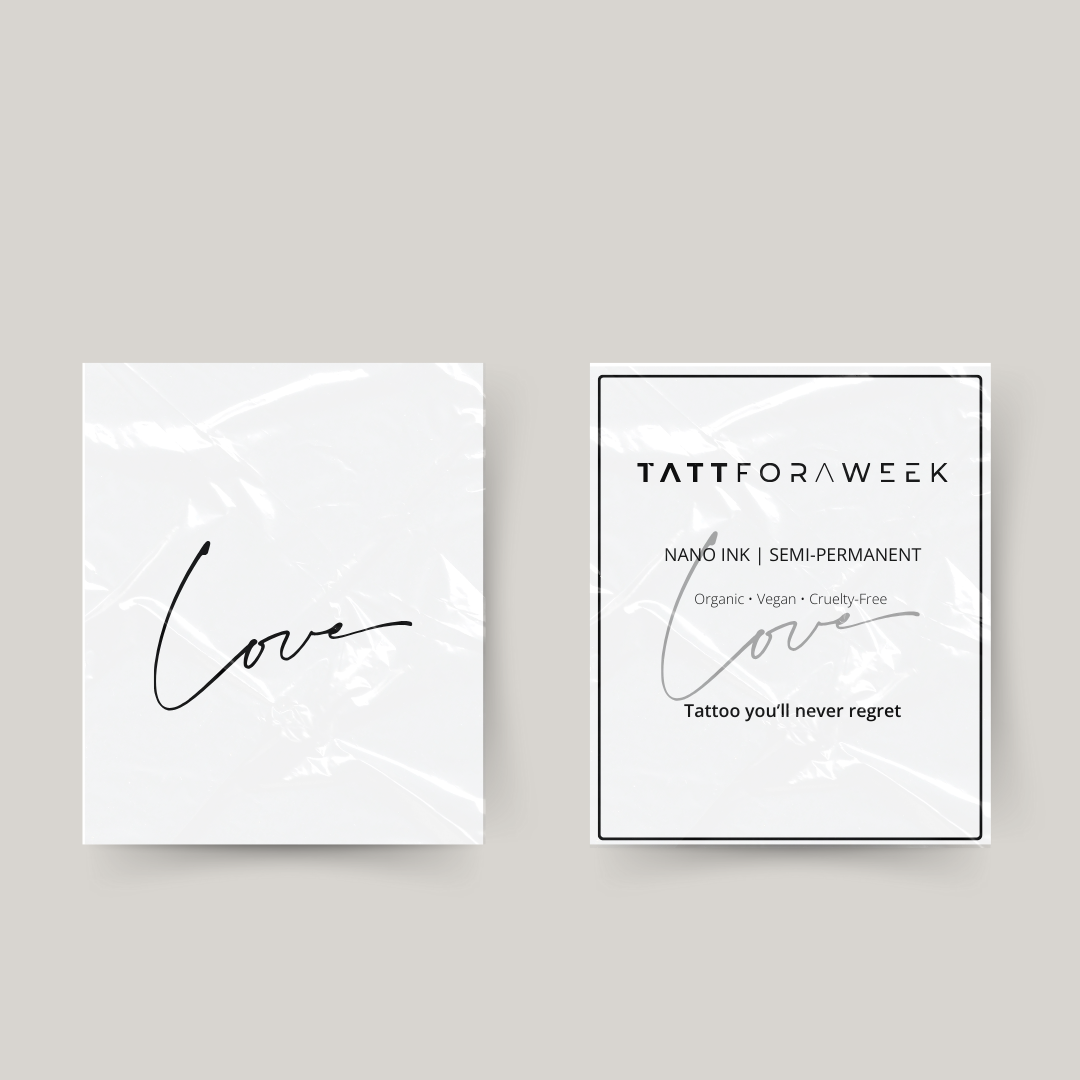 Amore tatuaggio temporaneo