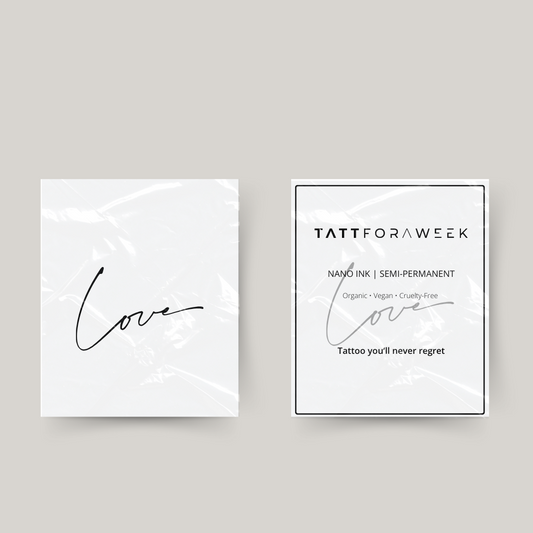 Amore tatuaggio temporaneo
