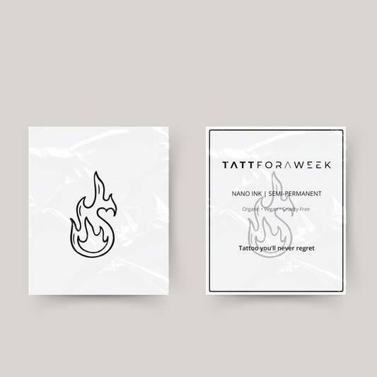 Tatuaggio temporaneo fuoco adorabile