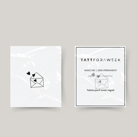 Tatuaggio temporaneo messaggio d'amore