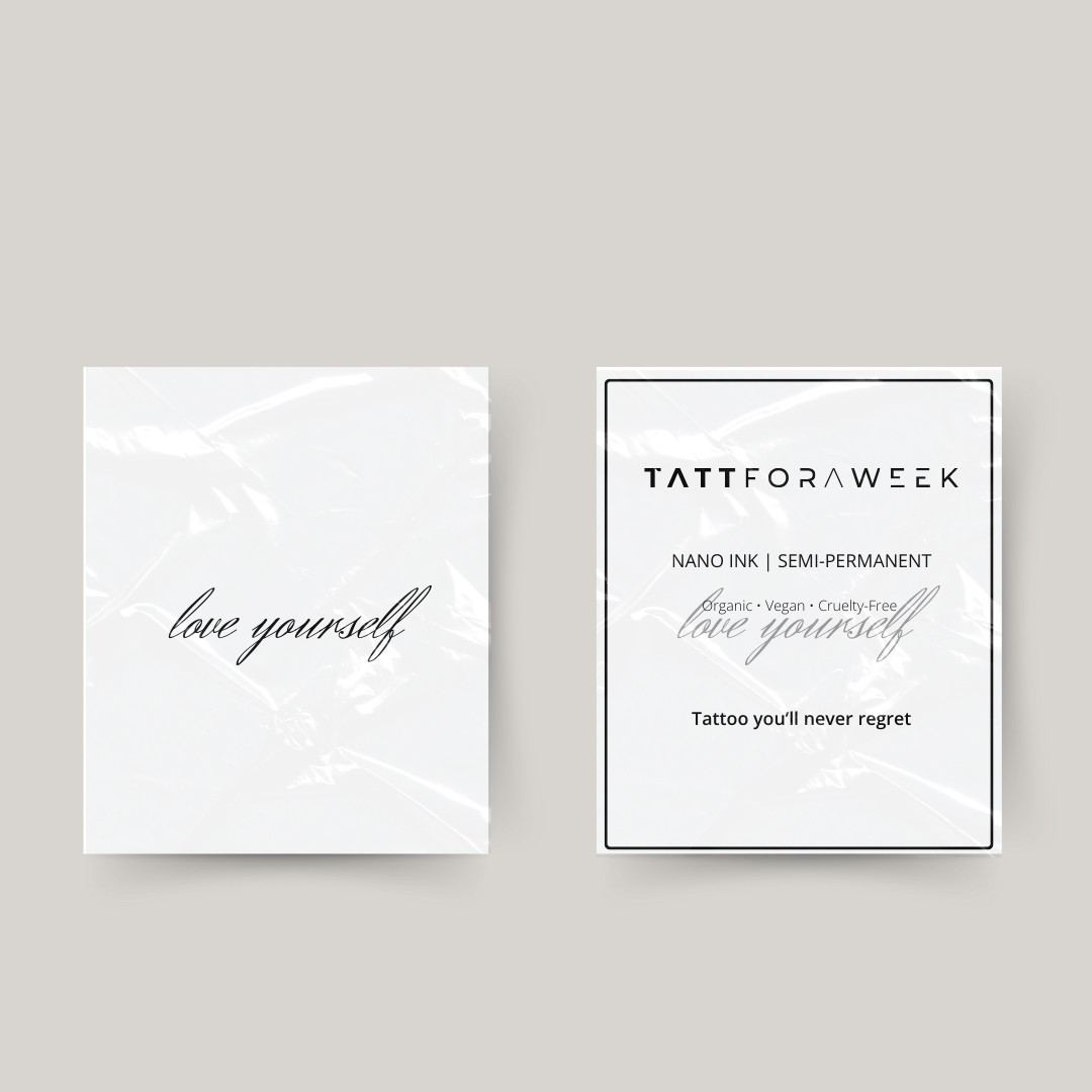 Tatuaggio temporaneo: ama te stesso