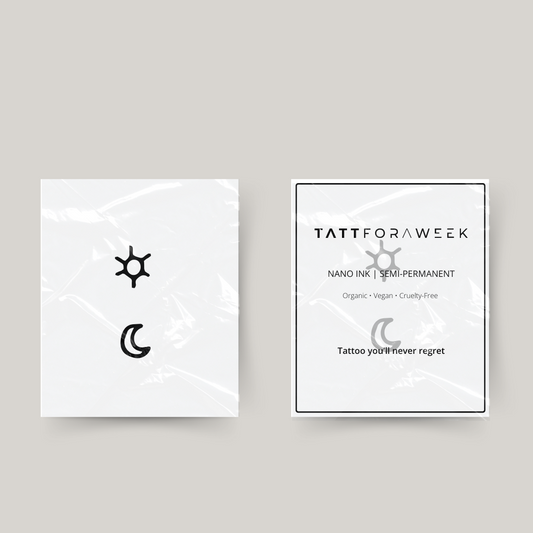 Tatuaggio temporaneo stella e luna