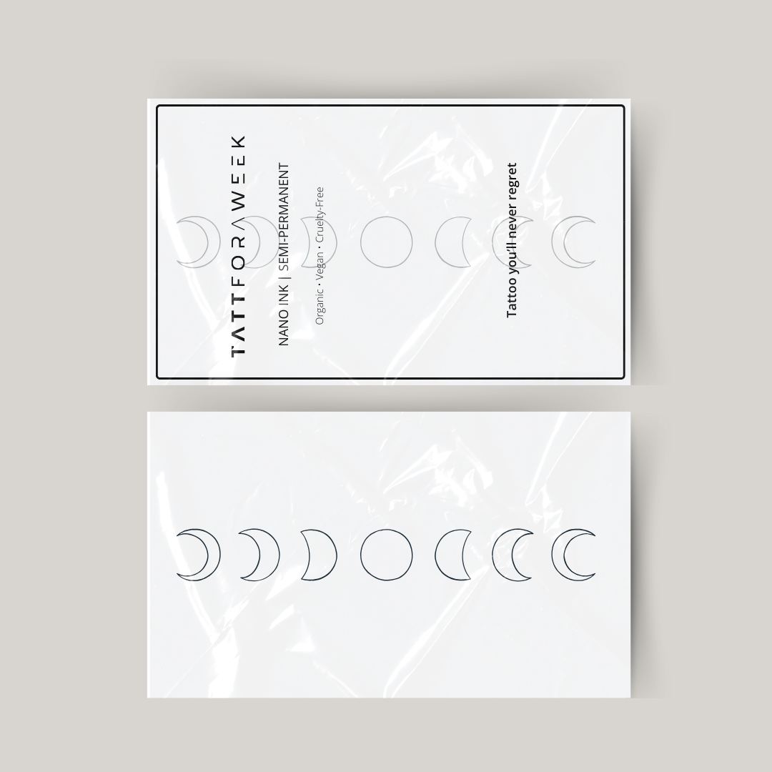Fase lunare del tatuaggio temporaneo