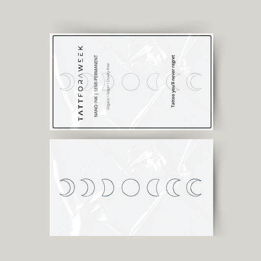 Fase lunare del tatuaggio temporaneo