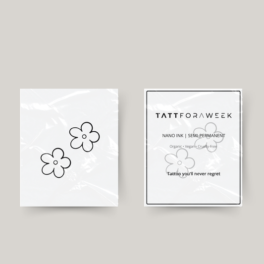 Tatuaggio temporaneo con fiorellini