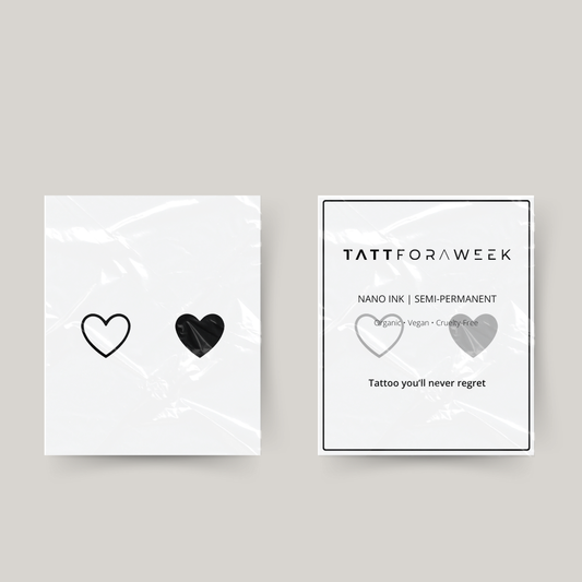Tatuaggio temporaneo a cuori