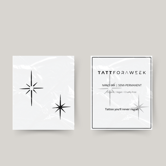 Tatuaggio temporaneo abbinato con scintillii