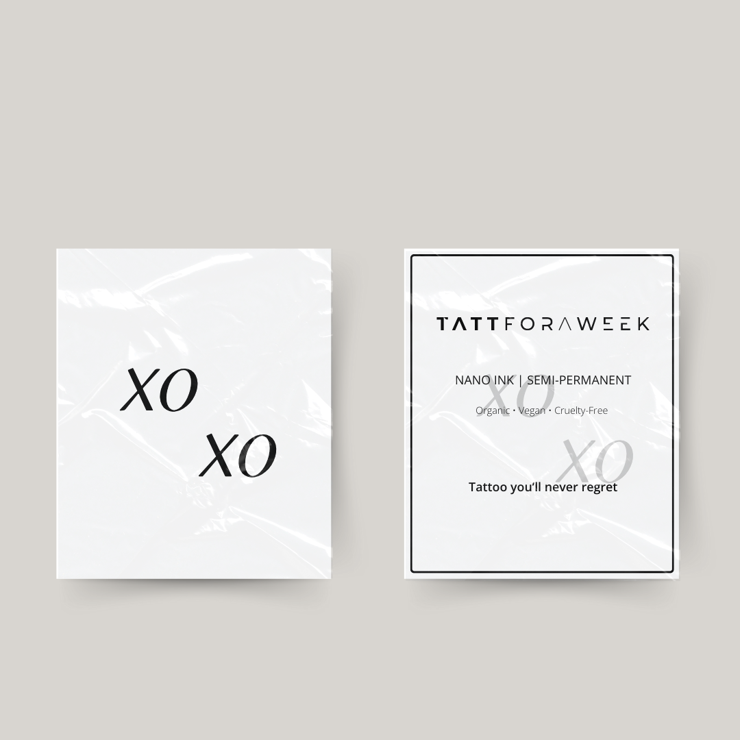 Tatuaggio temporaneo abbinato xo xo