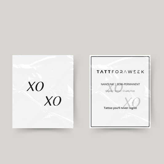 Tatuaggio temporaneo abbinato xo xo