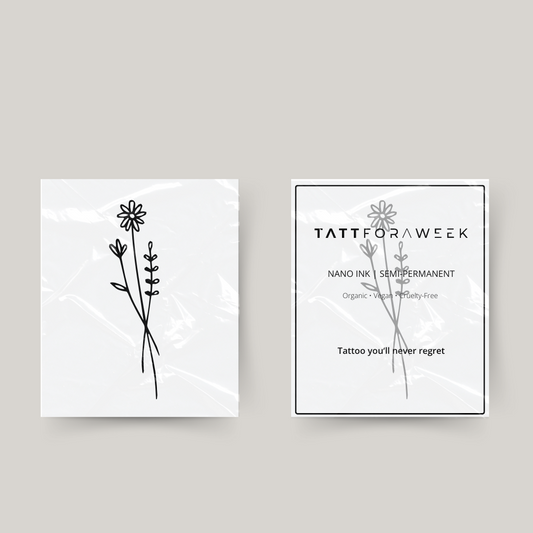 Tatuaggio temporaneo fiori raccolti