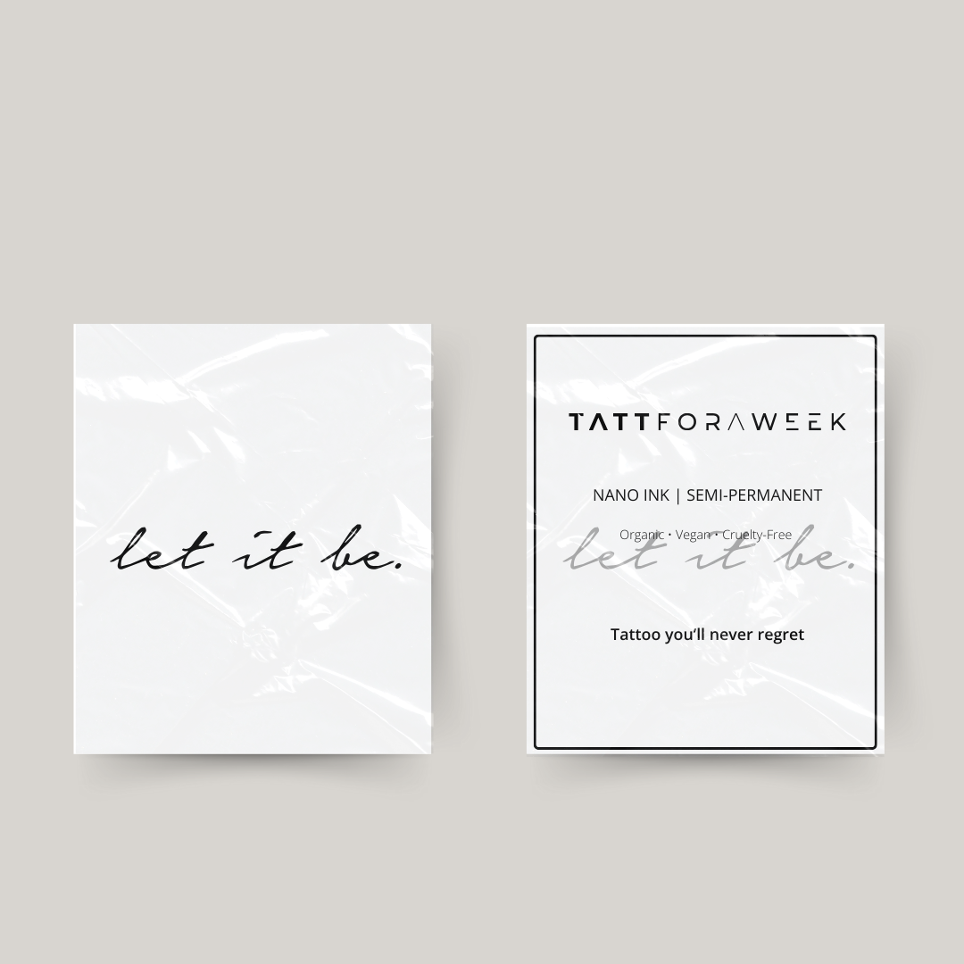 Tatuaggio temporaneo lascia che sia