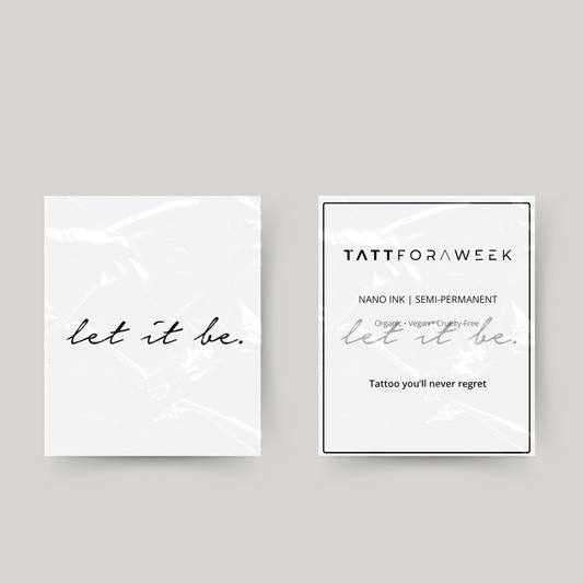 Tatuaggio temporaneo lascia che sia
