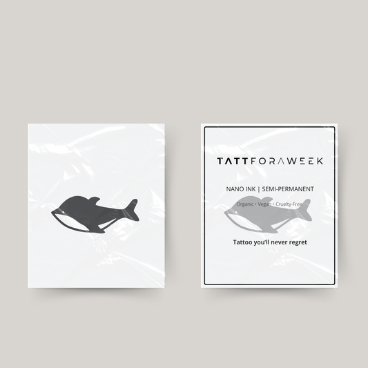 Tatuaggio temporaneo orca