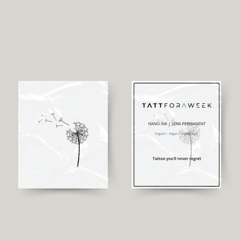 Tatuaggio temporaneo dente di leone