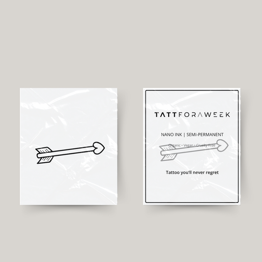 Tatuaggio temporaneo freccia amore