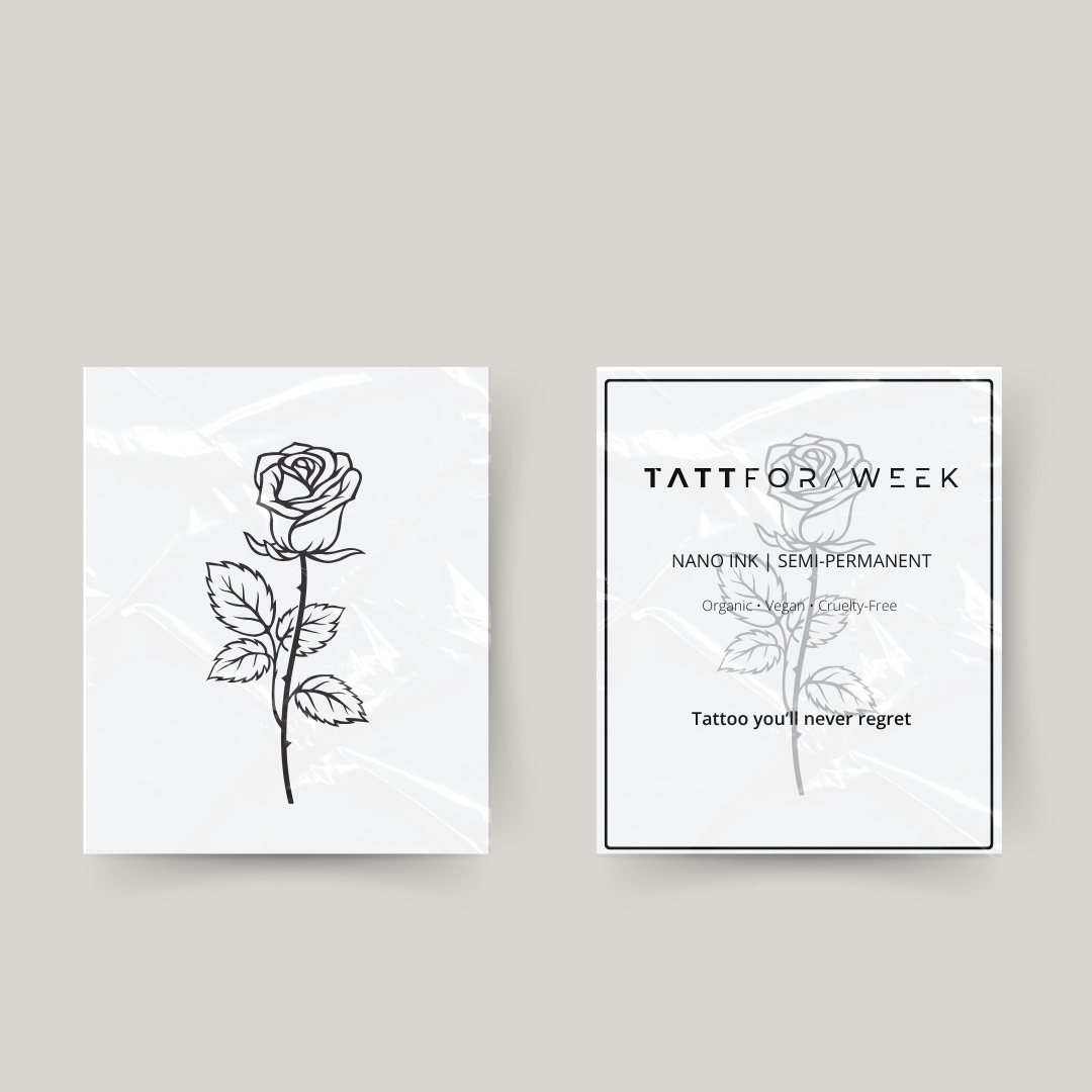 Rosa tatuaggio temporaneo