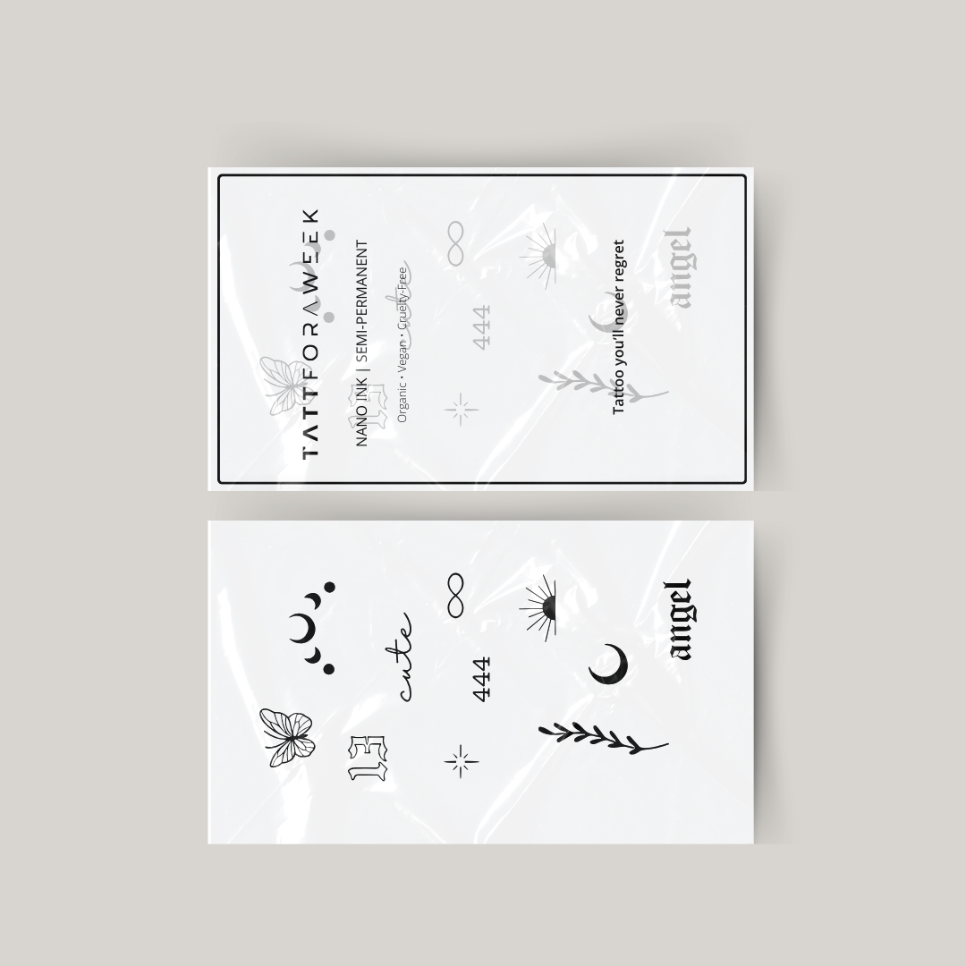 Pacchetto tatuaggi temporanei angelo