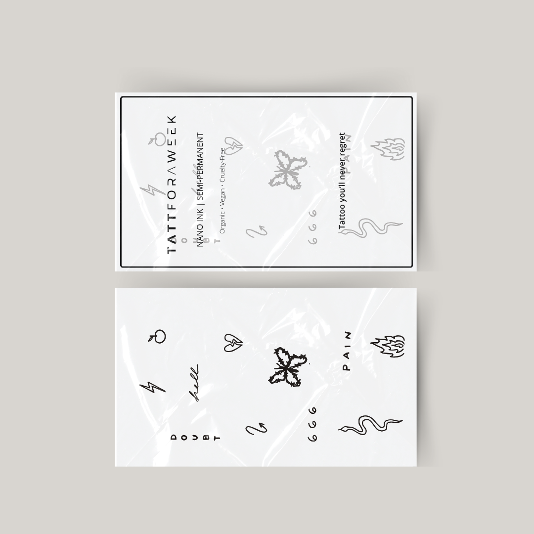 Pacchetto tatuaggi temporanei infernale