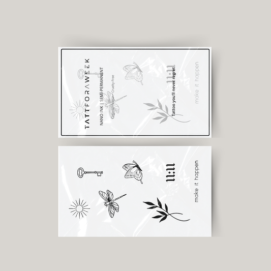 Pacchetto tatuaggi temporanei fallo accadere