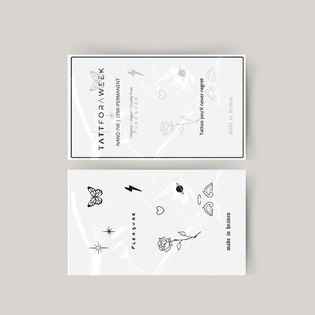 Pacchetto tatuaggi temporanei piacere