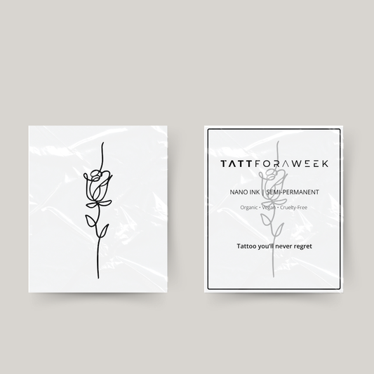 Tatuaggio temporaneo rosa elegante