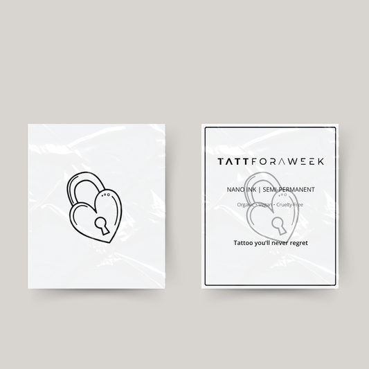 Tatuaggio temporaneo lucchetto amore