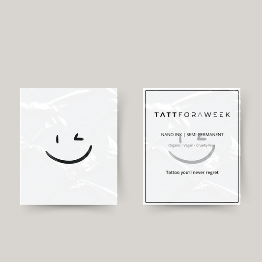 Tatuaggio temporaneo smiley occhiolino