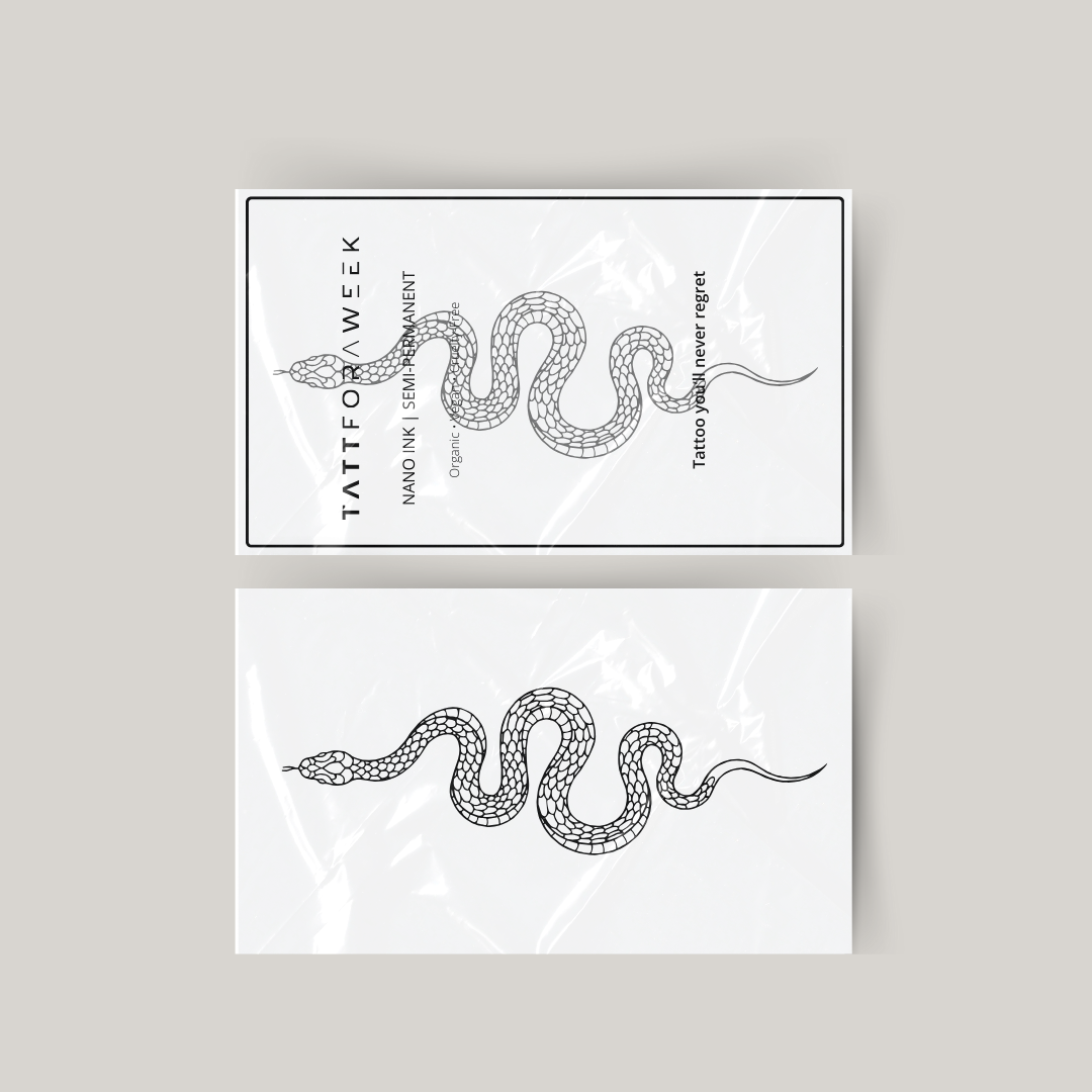 Tatuaggio temporaneo grande serpente