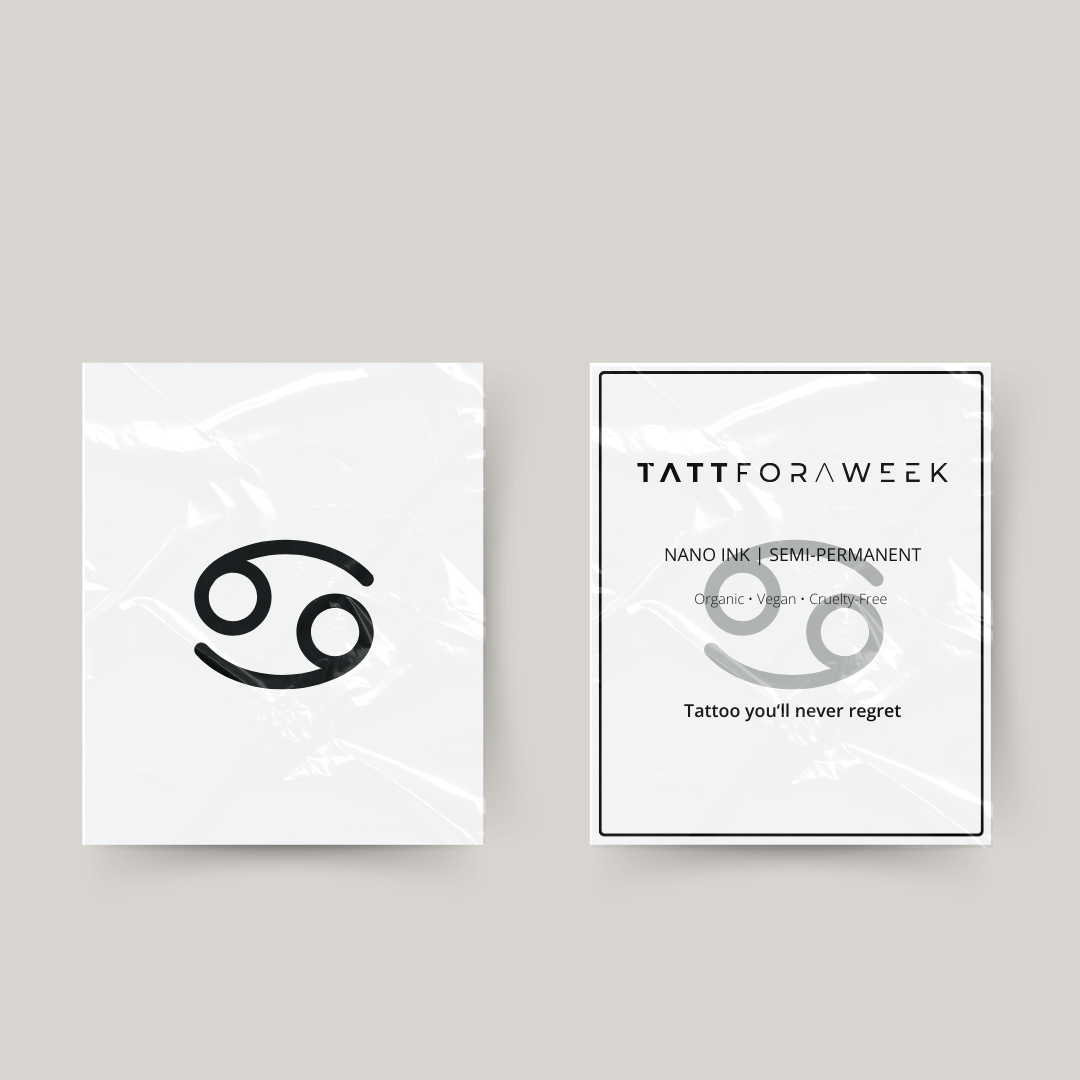 Tatuaggio temporaneo segno zodiacale Cancro